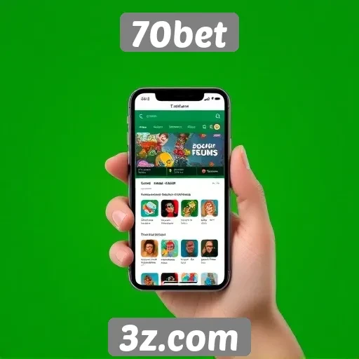 Acessibilidade do site 70bet em dispositivos móveis