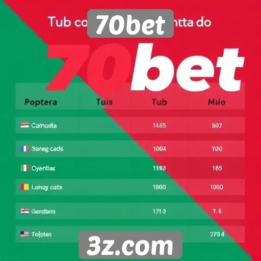 Comparação do 70bet com concorrentes no mercado